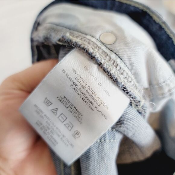 PILCRO & THE LETTERPRESS SLIM BOYFRIEND RAW HEM JEANS, sz 29 - Picture 7 of 8